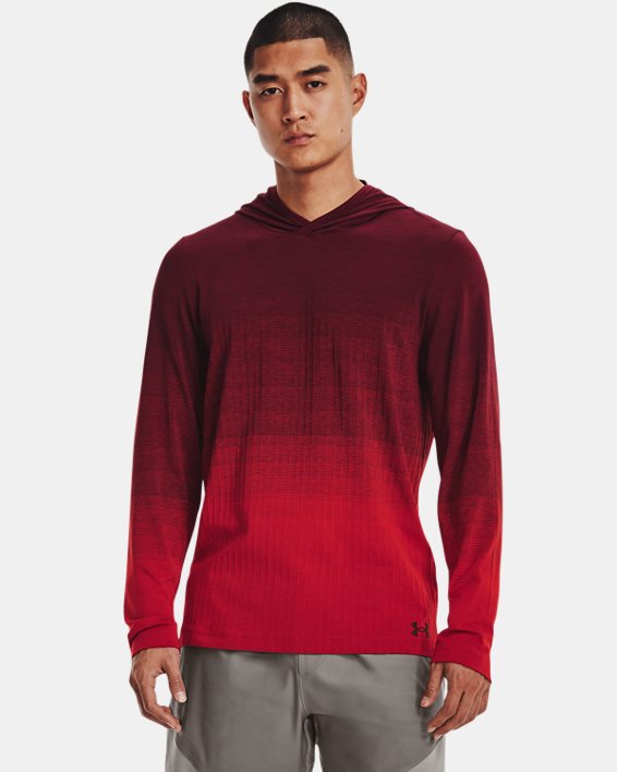 Sudadera con capucha UA Seamless Lux para hombre, Red, pdpMainDesktop image number 0